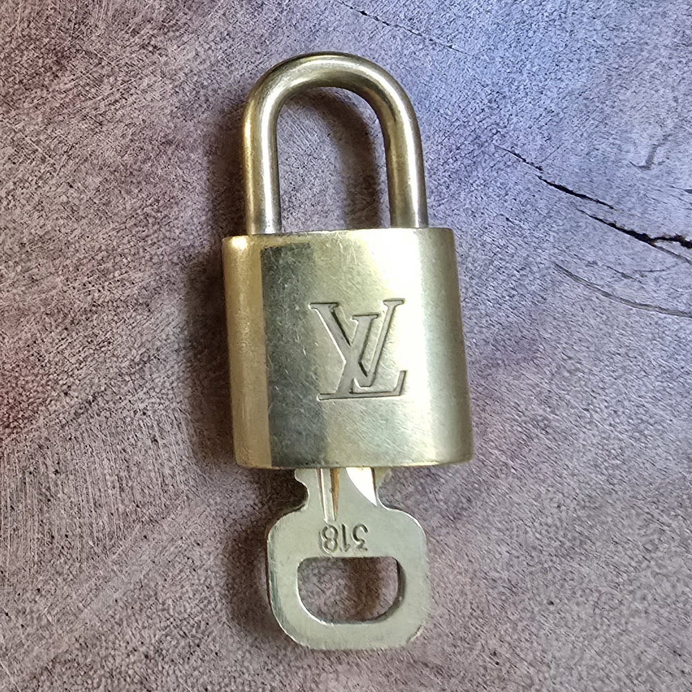 Louis Vuitton Gold Lock & Key # 318